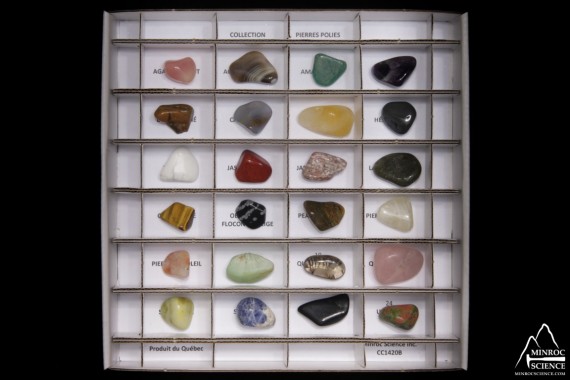 CC1420 Collection de 24 pierres polies